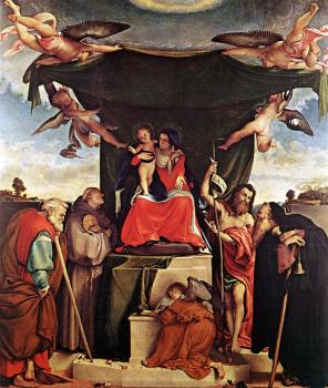 Lorenzo Lotto : Madonna and Child with Saints III